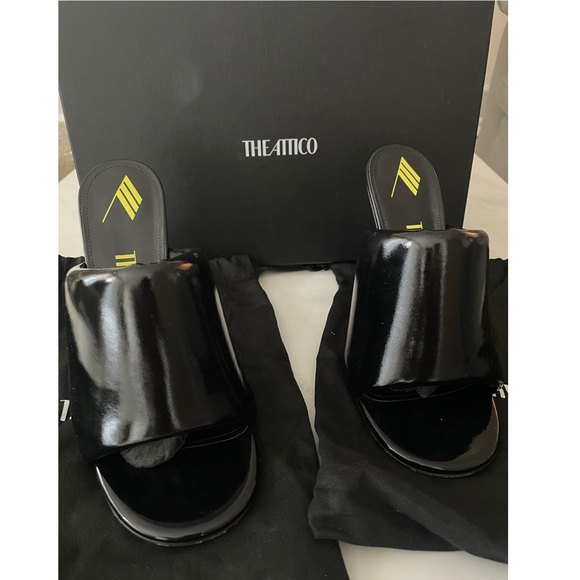 The Attico REM mule in color black - Picture 3 of 3